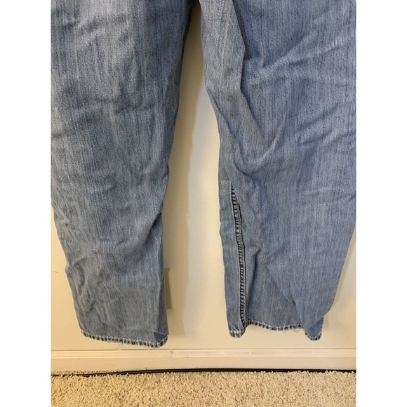 Tommy Hilfiger Mens 36 x 30 Premium Denim Jeans Straight Relax Distressed - Picture 6 of 16